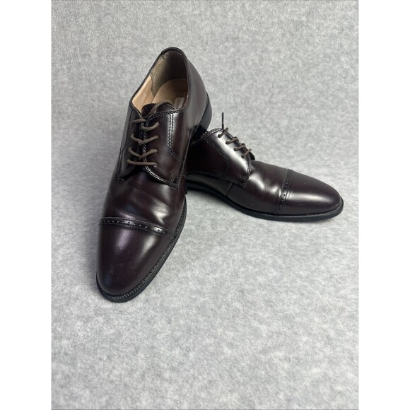 Joseph Abboud Leather Men\'s Rich Brown Oxfords Dress Shoes Size 12M main image 5